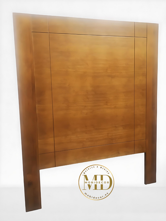 Cabecero de madera, diseñado a rayas cuatro esquinas.