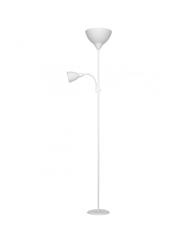 Lámpara PIE DE SALÓN KOPEN BLANCO C/L 1 X 60W E-27 + 1 X 40W E14