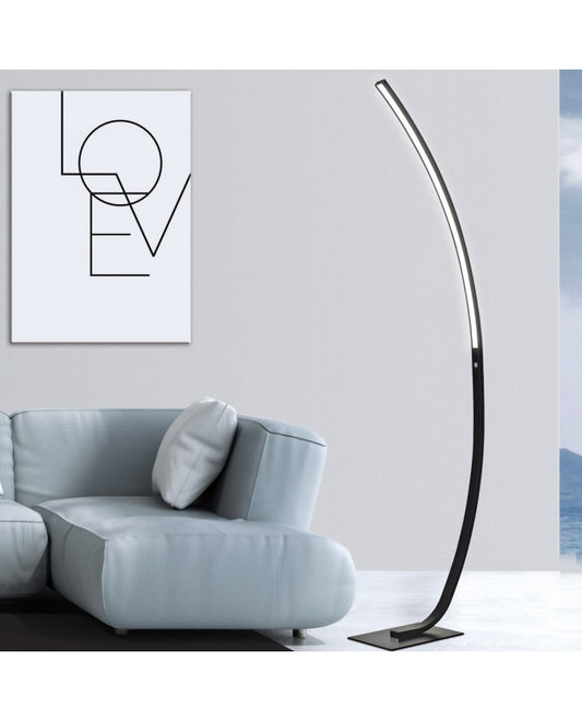 Lámpara PIE DE SALÓN APOLO NEGRO MATE LED 25W 2000LM 4000K