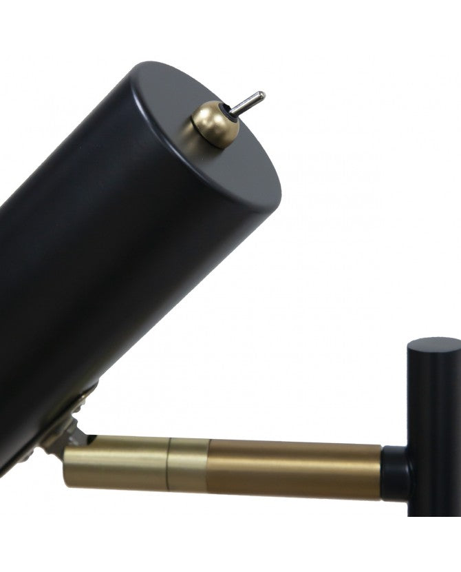 Lámpara PIE DE SALÓN LUMIERE NEGRO 1 X 60W E-27