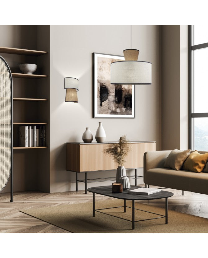 Lámpara de Techo COLGANTE SELMA BEIGE-TOSTADO 1 X 60W E-27