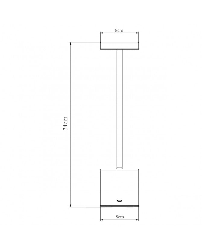 Lámpara de Sobremesa FREYA BLANCO LED 3W 90LM 3000K