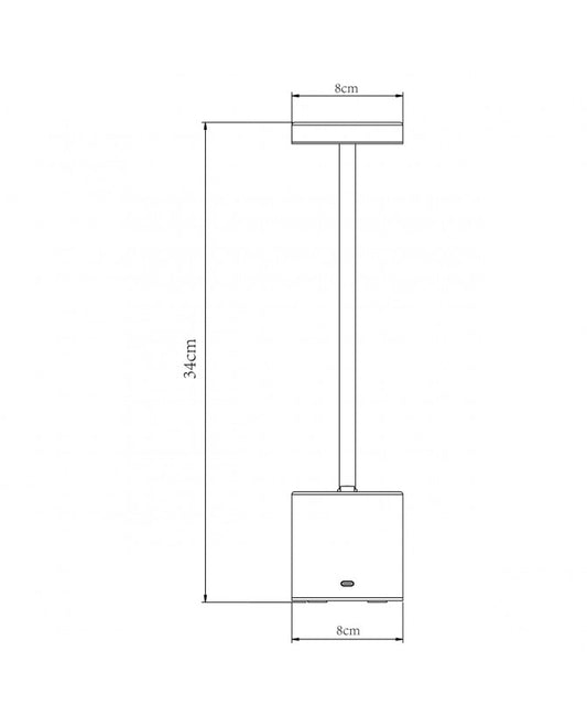 Lámpara de Sobremesa FREYA BLANCO LED 3W 90LM 3000K
