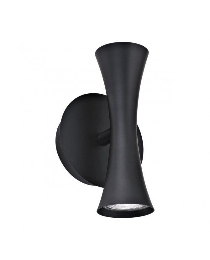 Lámpara de Pared APLIQUE ALDA NEGRO 2 X 50W GU-10