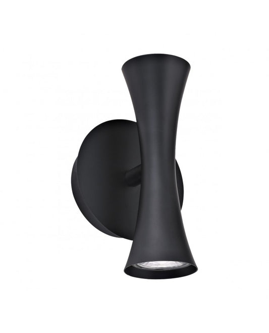 Lámpara de Pared APLIQUE ALDA NEGRO 2 X 50W GU-10