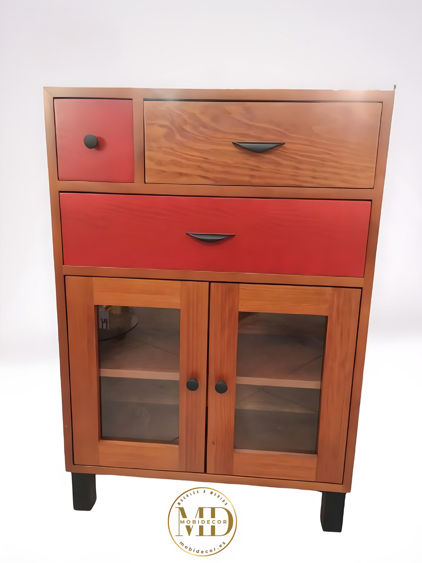 Mueble Auxiliar Multi Cajones, con puertas inferiores o cajones.