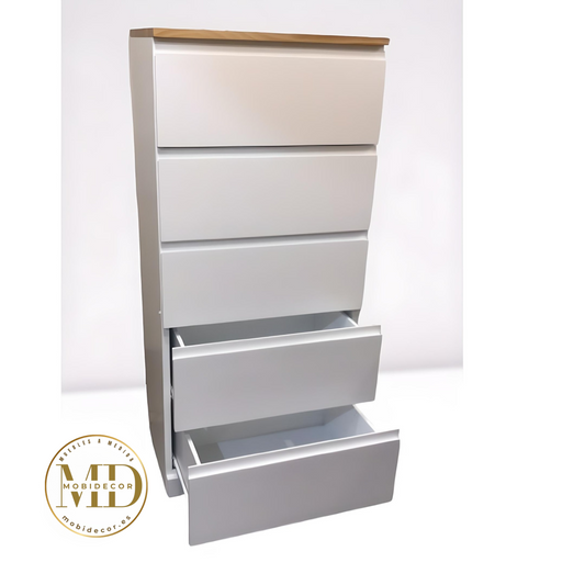 Mueble Sinfonier de 5 Cajones con Tapa Natural