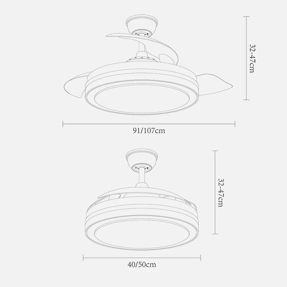 Ventilador Dc Esparta Mini Blanco 72w 6120lm 3asp.